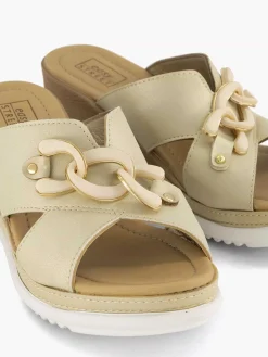 Dames Easy Street Beige Comfort Slipper