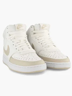 Dames Nike Beige Court Vision Mid