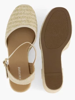 Dames Graceland Beige Sandaal Sleehak