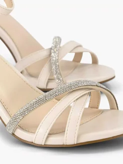 Dames Graceland Beige Sandalette Steentjes