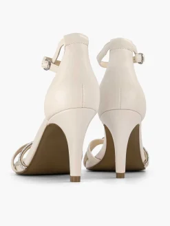 Dames Graceland Beige Sandalette Steentjes