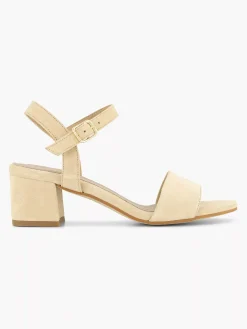 Dames 5th Avenue Beige Suede Sandalette