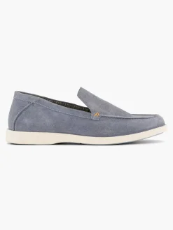 Heren Memphis One Blauwe Suede Loafer