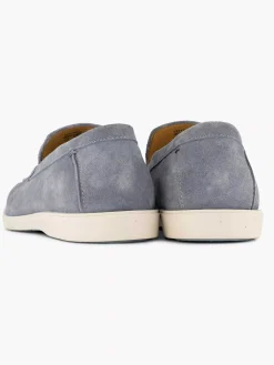 Heren Memphis One Blauwe Suede Loafer