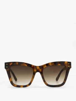 Dames Graceland Bruine Cat Eye Zonnebril Print