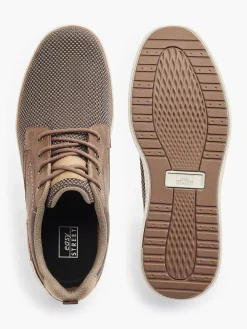 Heren Easy Street Bruine Comfort Sneaker