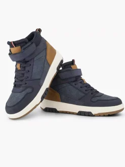 Kinderen Vty Donkerblauwe Hoge Sneaker