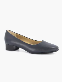 Dames Medicus Donkerblauwe Leren Comfort Pump