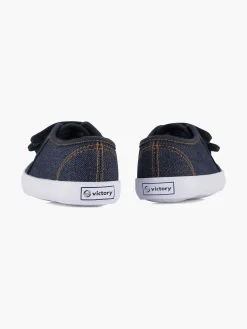 Kinderen Vty Jeansblauwe Gymschoen Klittenband