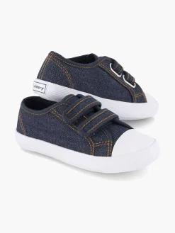 Kinderen Vty Jeansblauwe Gymschoen Klittenband