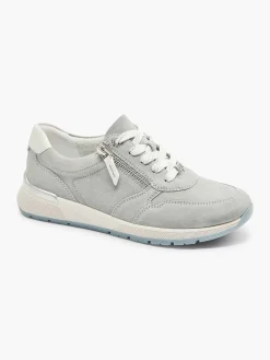Dames Medicus Lichtblauwe Leren Sneaker