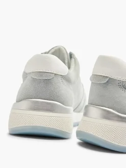 Dames Medicus Lichtblauwe Leren Sneaker