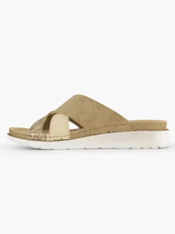 Dames Easy Street Lichtbruine Comfort Slipper