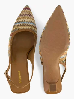 Dames Graceland Lichtbruine Slingback