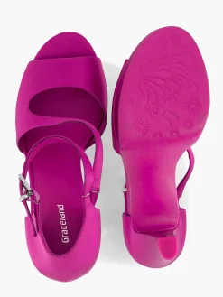 Dames Graceland Roze Pump Satijn