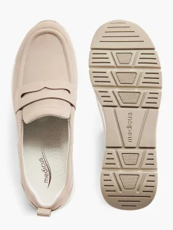 Dames Medicus Taupe Leren Comfort Instapper