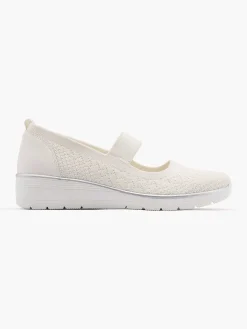 Dames Easy Street Witte Comfort Instapper