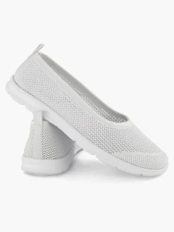 Dames Easy Street Witte Comfort Instapper