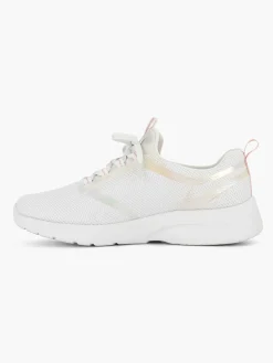 Dames Skechers Witte Dynamight 2.0- Keep Shining
