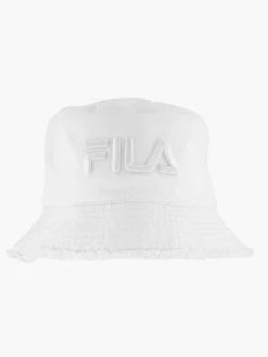 Dames FILA Witte Bucket Hat Mit