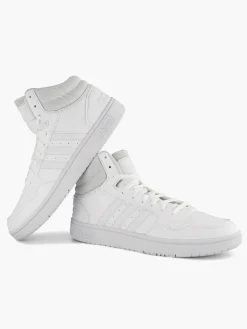 Heren adidas Witte Hoops 3.0 Mid
