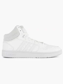 Heren adidas Witte Hoops 3.0 Mid