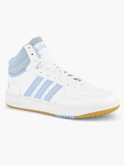 Dames adidas Witte Hoops 3.0 Mid W