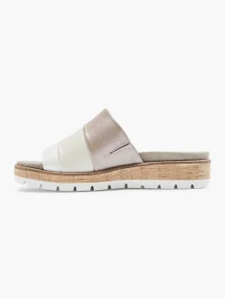 Dames Medicus Witte Leren Comfort Slipper