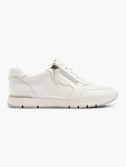 Dames Medicus Witte Leren Comfort Sneaker
