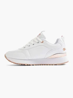 Dames Champion Witte Low Cut Shoe Rr Champ Platform