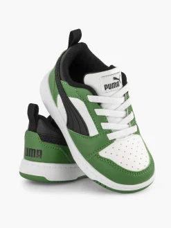 Kinderen Puma Witte Rebound V6 Lo Ac Inf