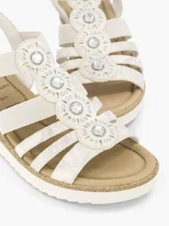 Dames Easy Street Witte Sandaal Sheehak