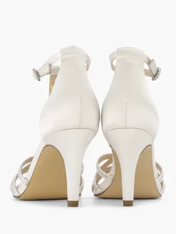 Dames Graceland Witte Sandalette Steentjes