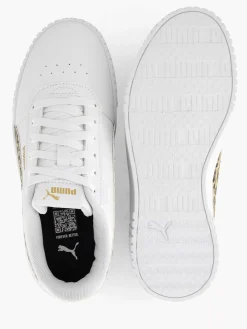 Kinderen Puma Witte Sneaker Carina 2.0 Animal Update Jr