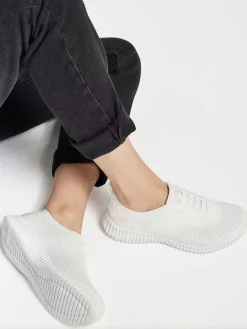 Dames Skechers Witte Social Muse - Scene Lover