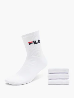 Heren FILA Witte Sportsok 3 Pak