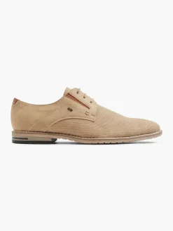 Heren AM SHOE Zandkleurige Veterschoen