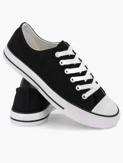 Dames Graceland Zwarte Canvas Sneaker