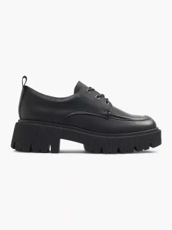 Dames Oxmox Zwarte Chunky Veterschoen