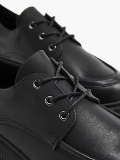 Dames Oxmox Zwarte Chunky Veterschoen