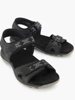 Dames Easy Street Zwarte Comfort Sandaal