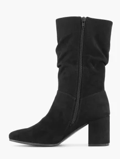 Dames Graceland Zwarte Enkellaars Hak