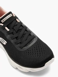 Dames Skechers Zwarte Glide - Lite - Back Slide