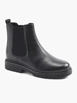 Dames 5th Avenue Zwarte Leren Chelsea Boot