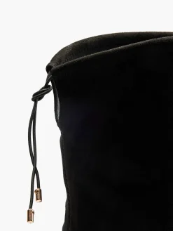 Dames Graceland Zwarte Overknee Laars Hak