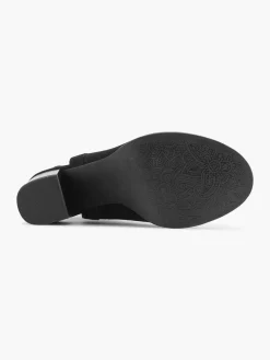Dames Graceland Zwarte Peep Toe Sandalette