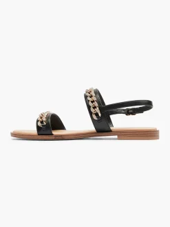 Dames Graceland Zwarte Sandaal Sierketting