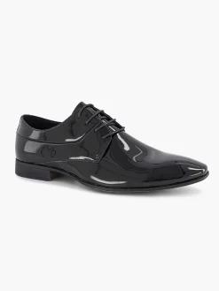 Heren AM SHOE Zwarte Veterschoen Lak